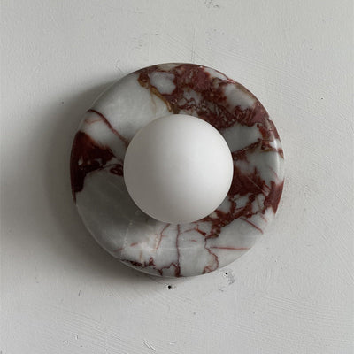 Westley Red Marble Indoor Wall Light