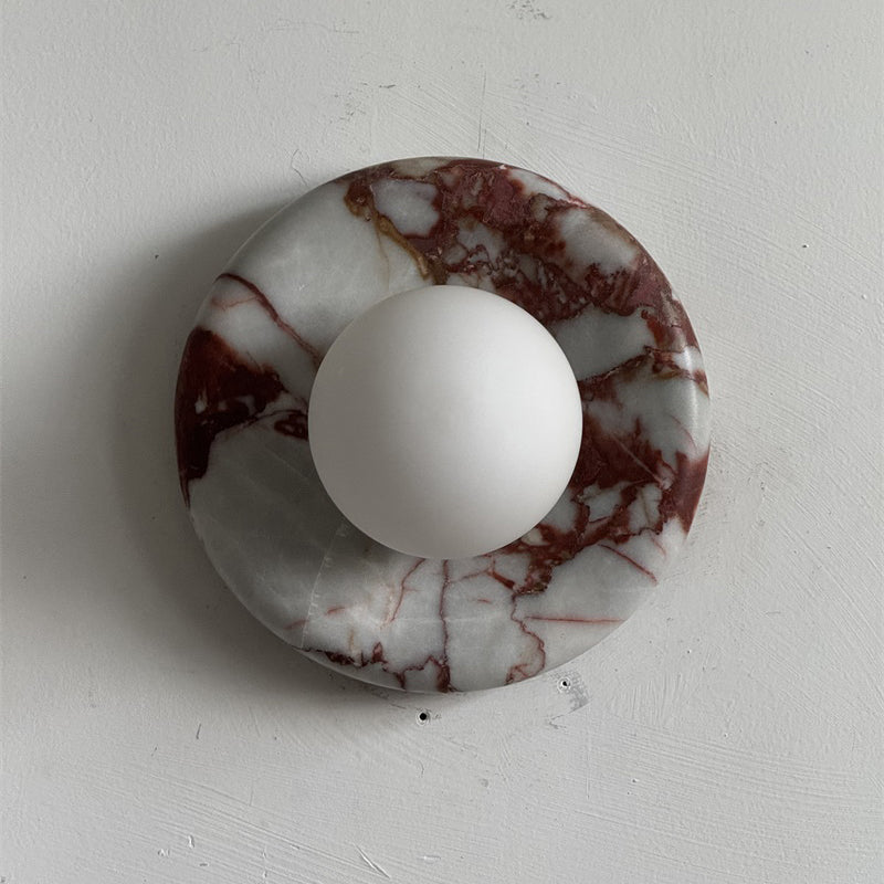 Westley Red Marble Indoor Wall Light
