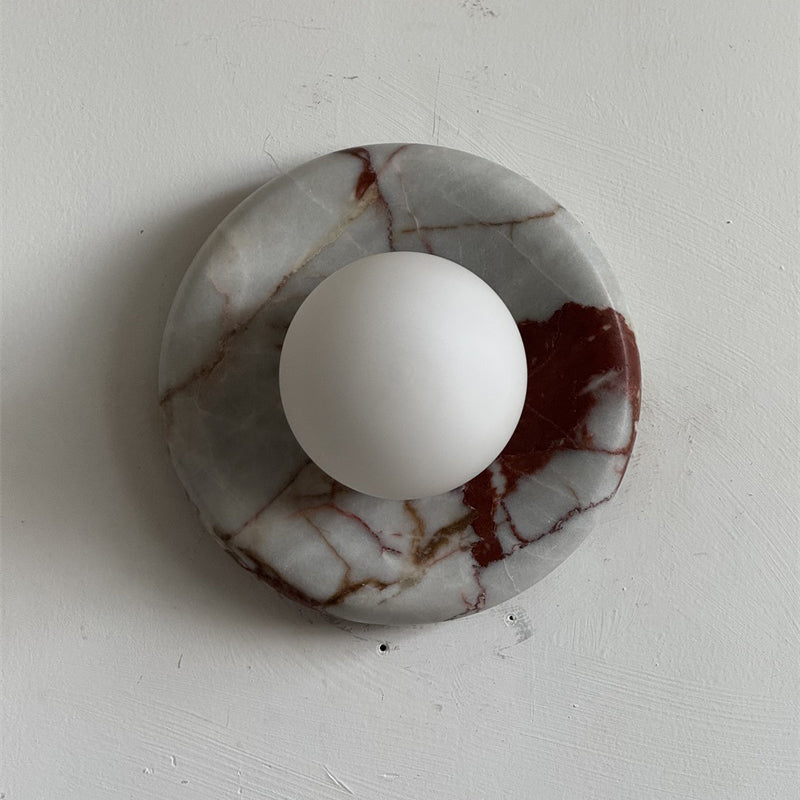 Westley Red Marble Indoor Wall Light