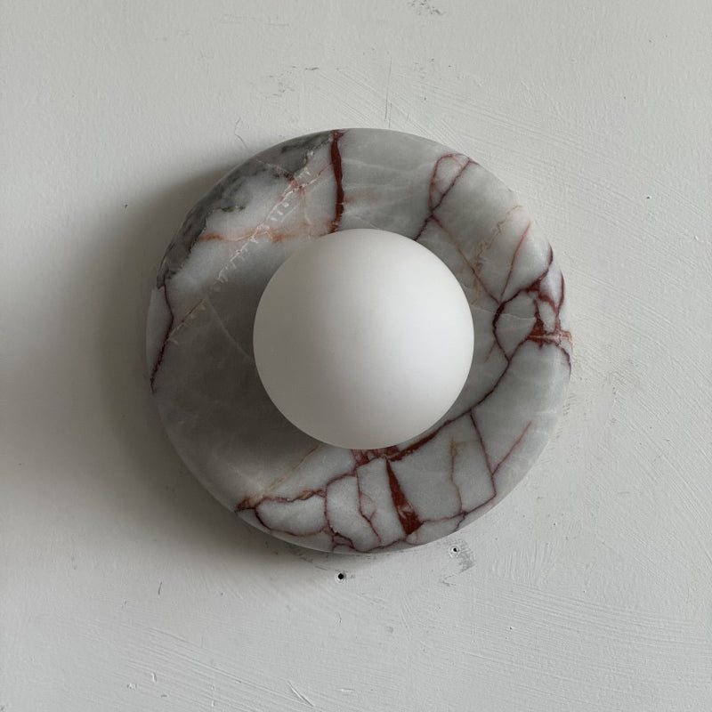 Westley Red Marble Indoor Wall Light