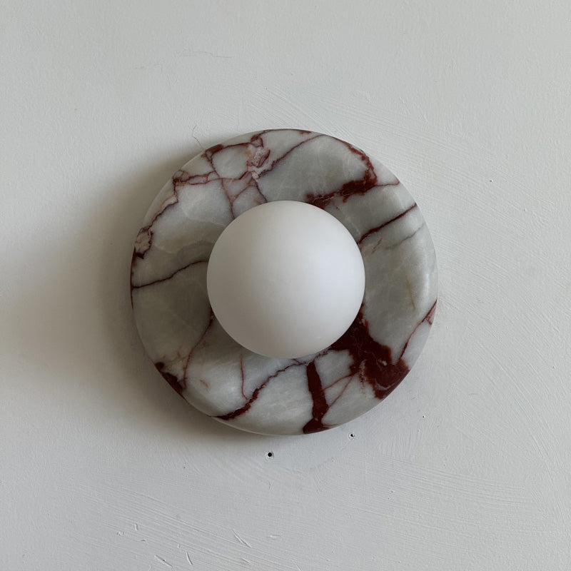 Westley Red Marble Indoor Wall Light