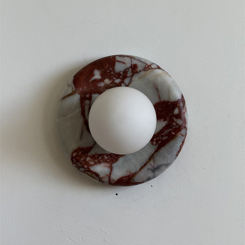 Westley Red Marble Indoor Wall Light