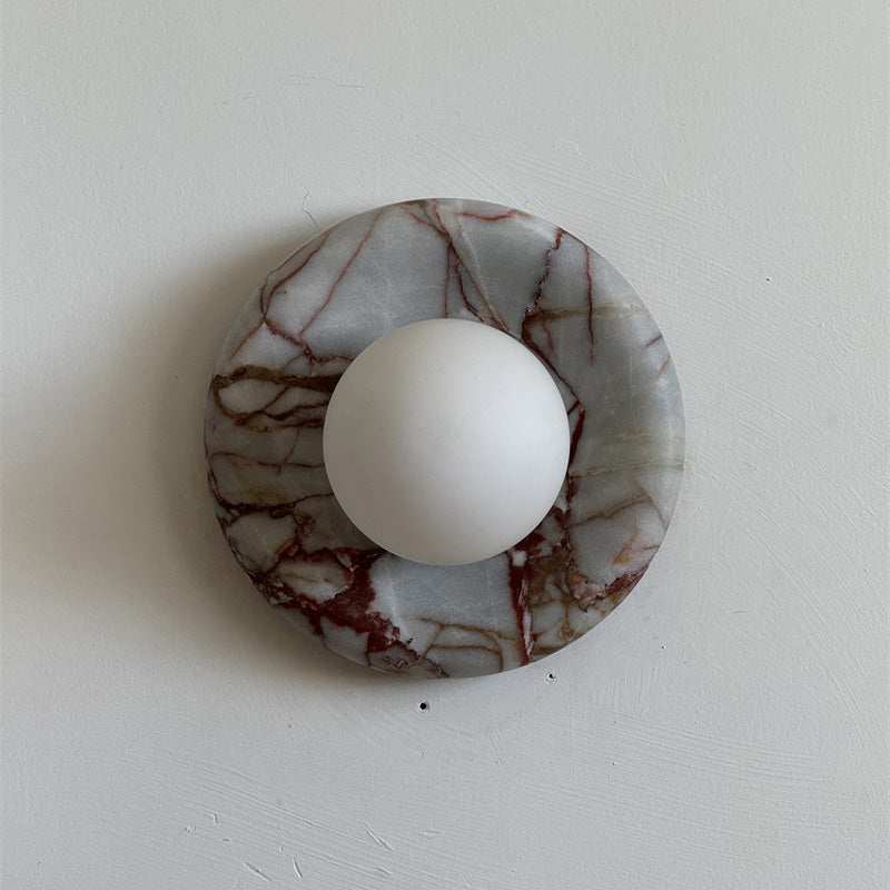Westley Red Marble Indoor Wall Light