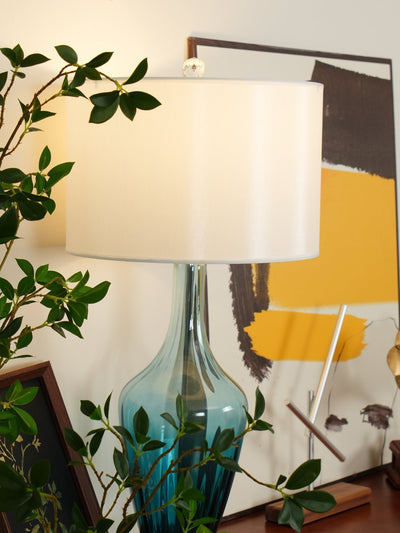 Syphae Glass Table Lamp - Neutral Decor