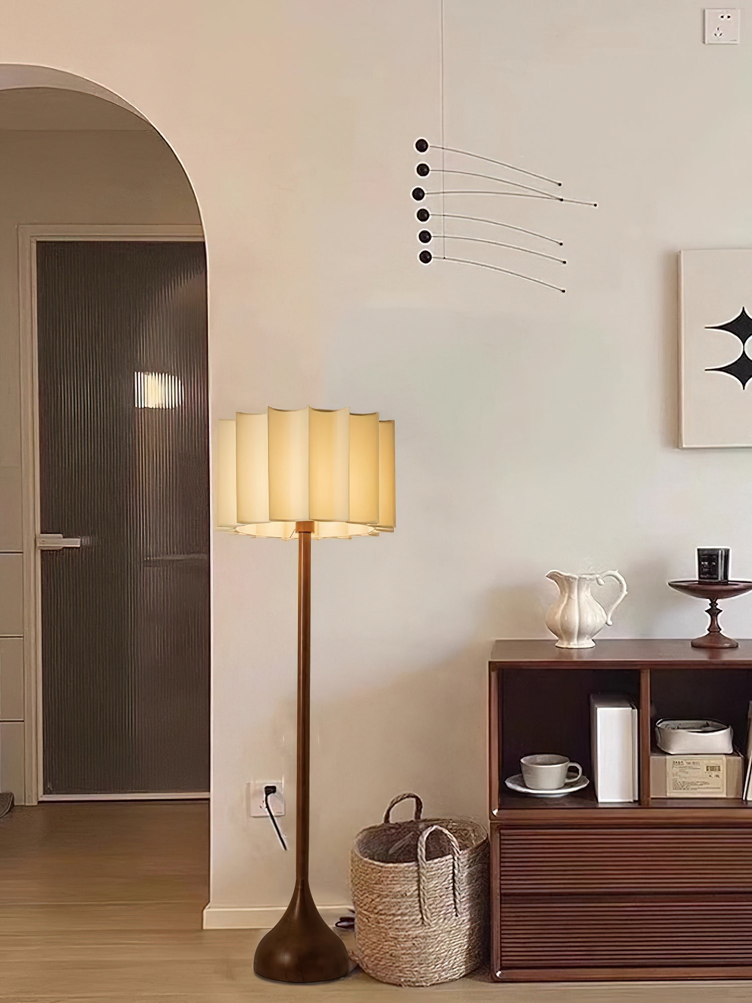 Bexi Minimalist Wood Floor Lamp
