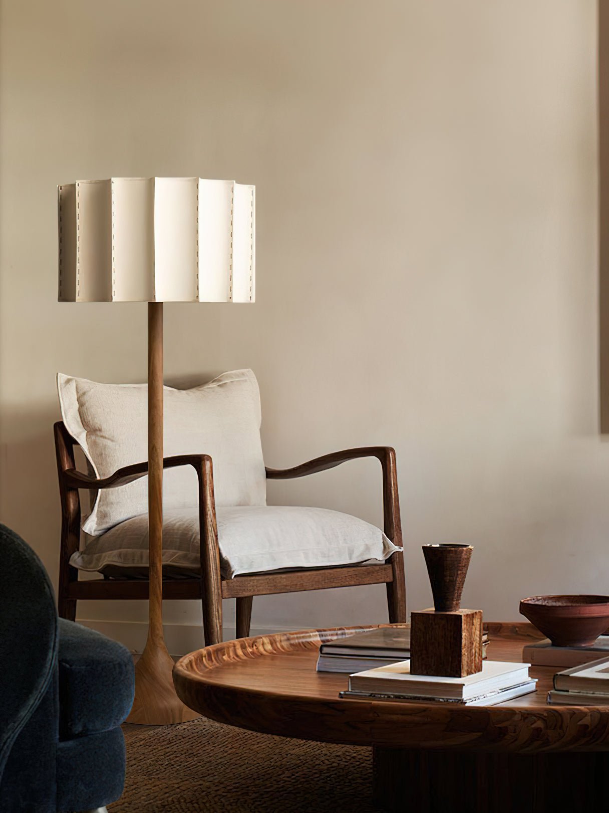 Bexi Minimalist Wood Floor Lamp