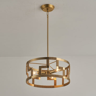 Matrix Gold Pendant Lamp