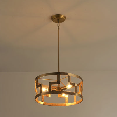 Matrix Gold Pendant Lamp