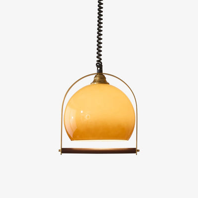 Halcyon Modern Minimalist Arch Wood Pendant Light