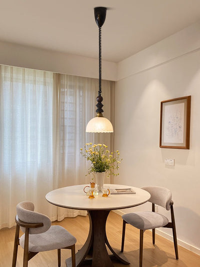 Halcyon Modern Minimalist Arch Wood Pendant Light