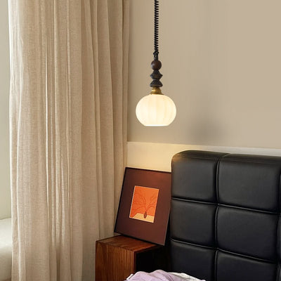 Halcyon Modern Minimalist Arch Wood Pendant Light