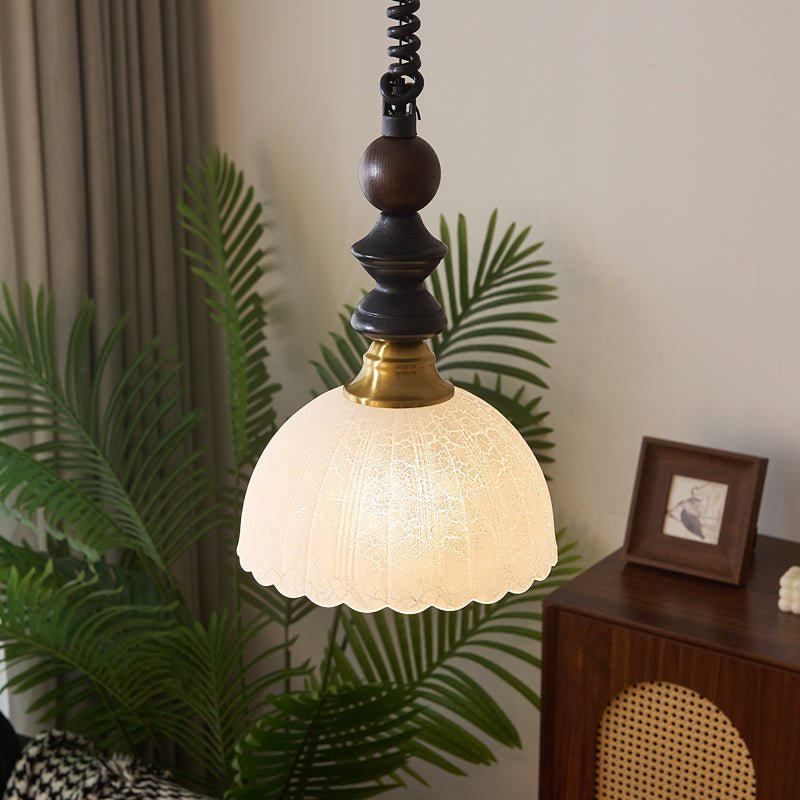 Halcyon Modern Minimalist Arch Wood Pendant Light