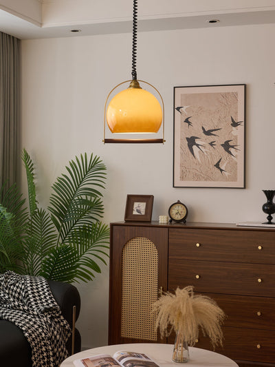 Halcyon Modern Minimalist Arch Wood Pendant Light