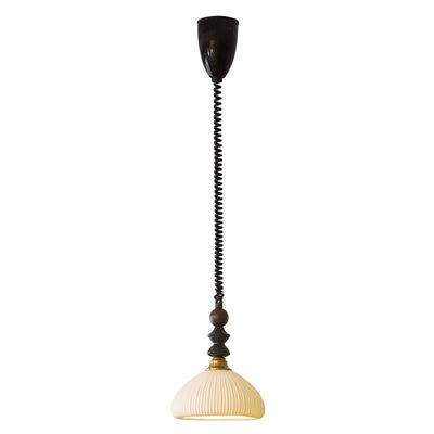 Halcyon Modern Minimalist Arch Wood Pendant Light