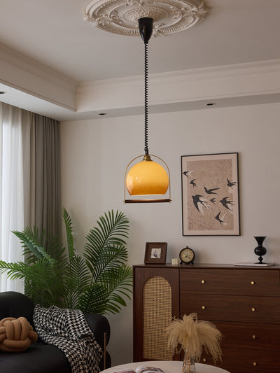 Halcyon Modern Minimalist Arch Wood Pendant Light