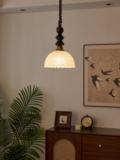 Halcyon Modern Minimalist Arch Wood Pendant Light