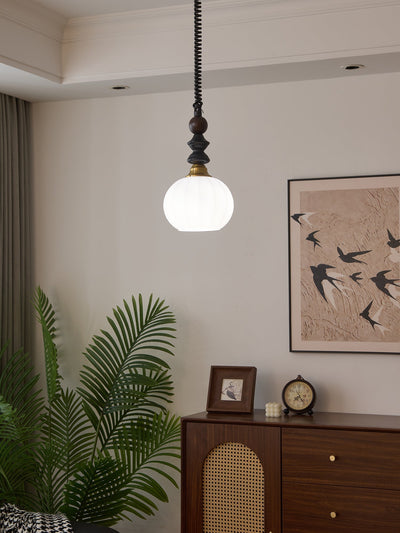 Halcyon Modern Minimalist Arch Wood Pendant Light
