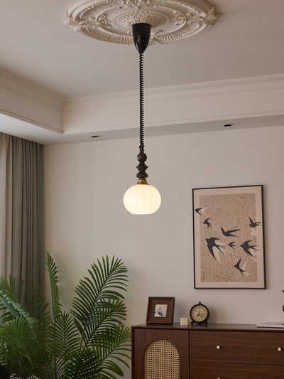 Halcyon Modern Minimalist Arch Wood Pendant Light