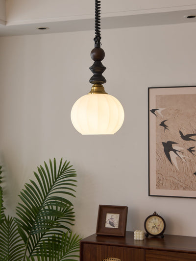 Halcyon Modern Minimalist Arch Wood Pendant Light