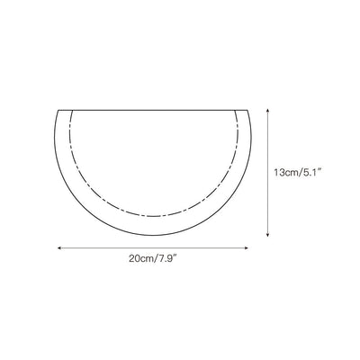 Cuvenarae Modern Minimalist Moon Travertine Wall Lamp - Neutral Decor
