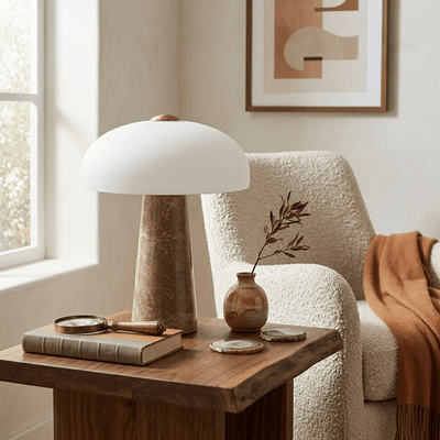 Marbra Haloire Marble Table Lamp