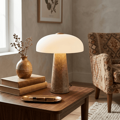 Marbra Haloire Marble Table Lamp