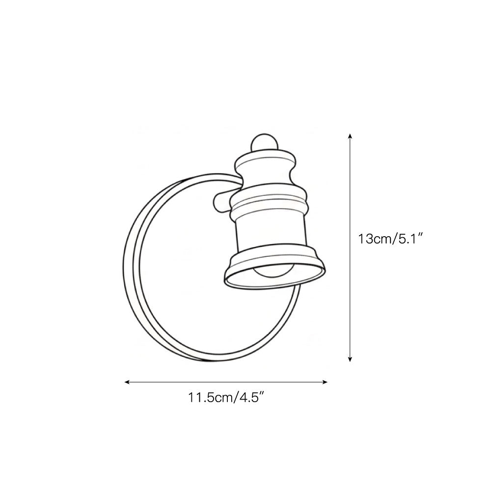 Fairley Brass Indoor Wall Light