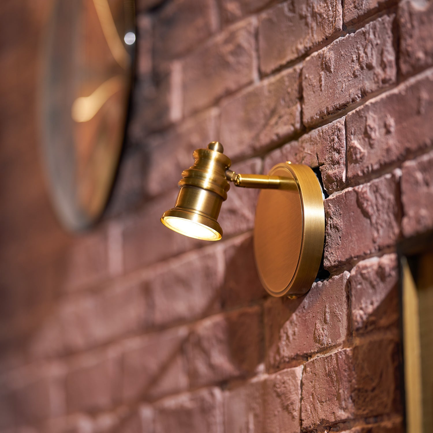 Fairley Brass Indoor Wall Light