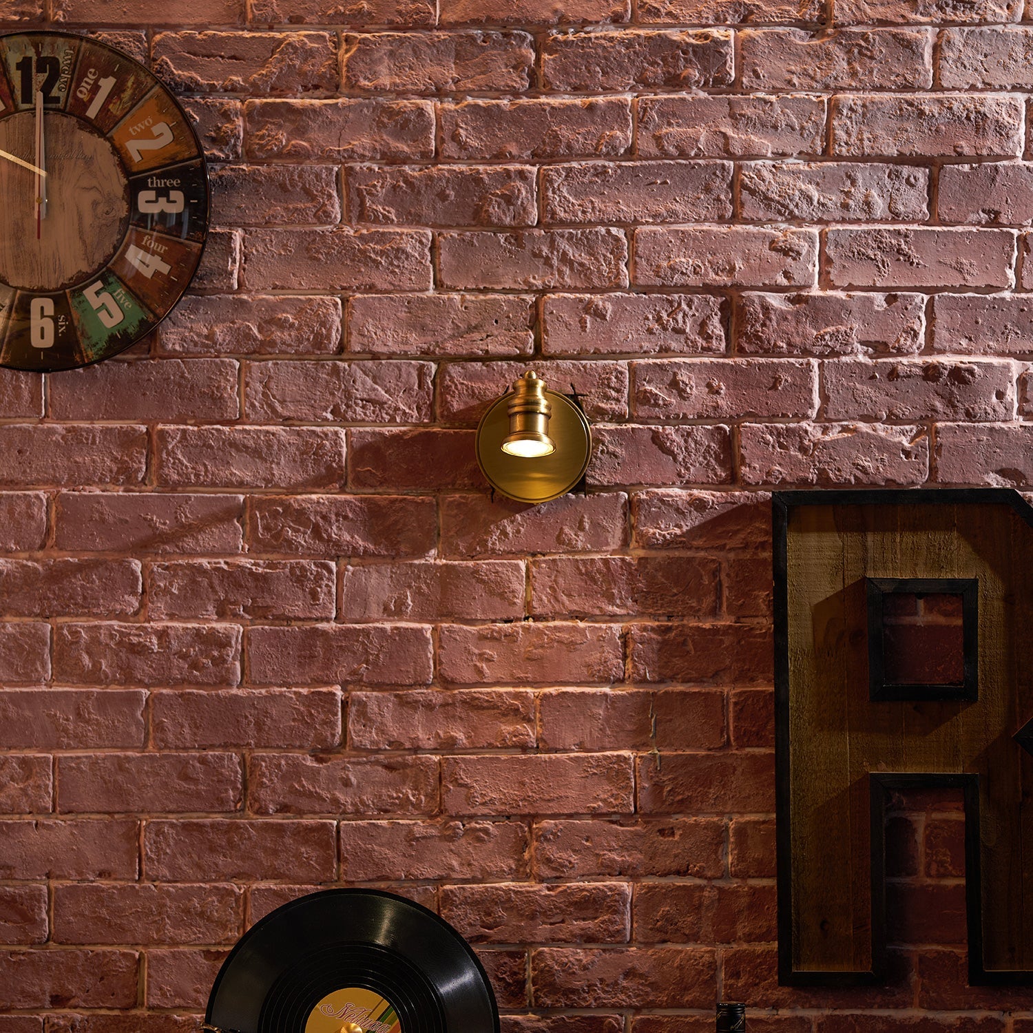 Fairley Brass Indoor Wall Light