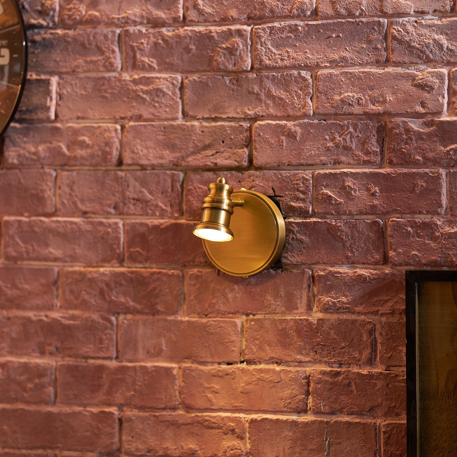 Fairley Brass Indoor Wall Light