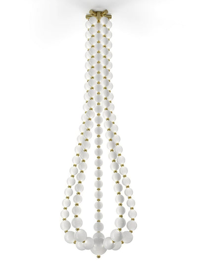 PearlCascade Glass Bead Chandelier
