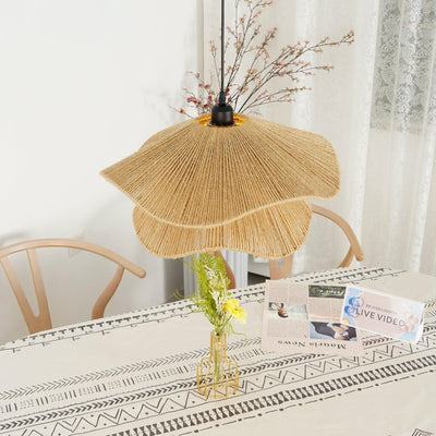 Avenaenne Pendant Lamp Handmade Straw Hat Double Layer