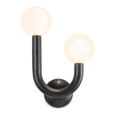 Zoshaos Modern Minimalist Happy Brass Glass Wall Lamp - Neutral Decor