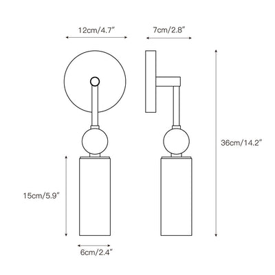 Eiraina Alabaster Plug-in Wall Sconce
