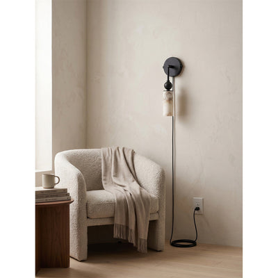 Eiraina Alabaster Plug-in Wall Sconce