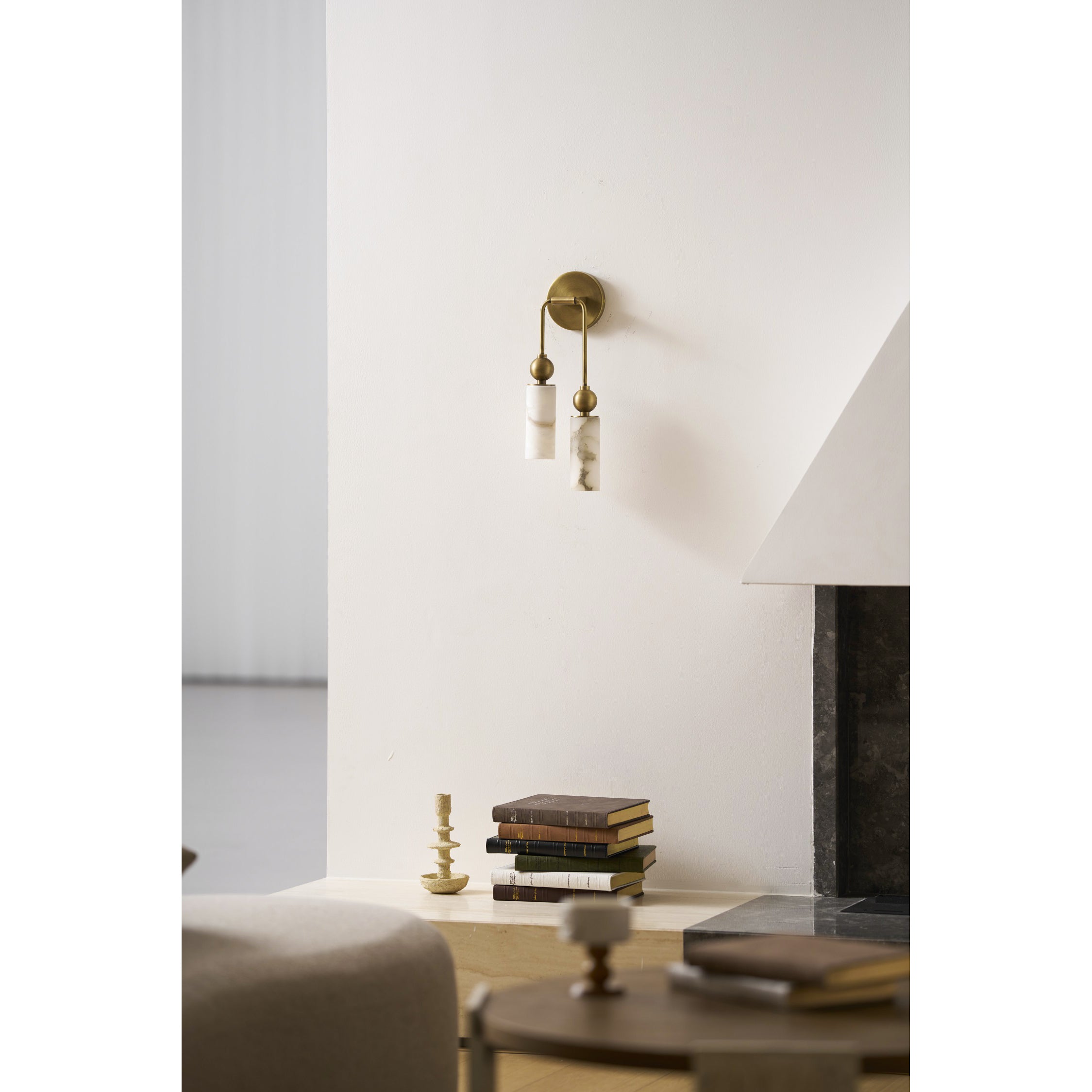 Glenwick Alabaster Indoor Wall Light