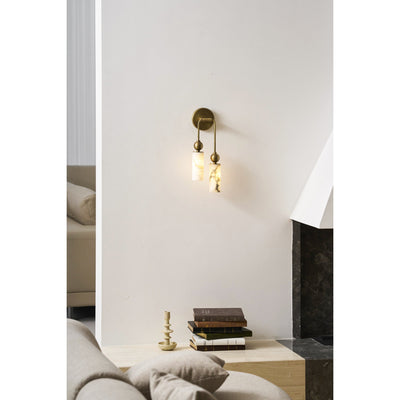 Glenwick Alabaster Indoor Wall Light