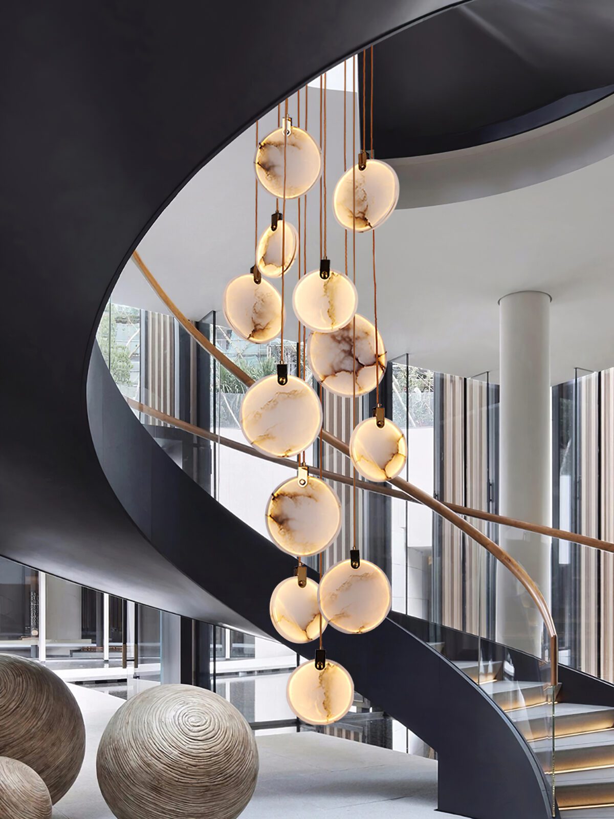 Lynore Alabaster Pendant Light