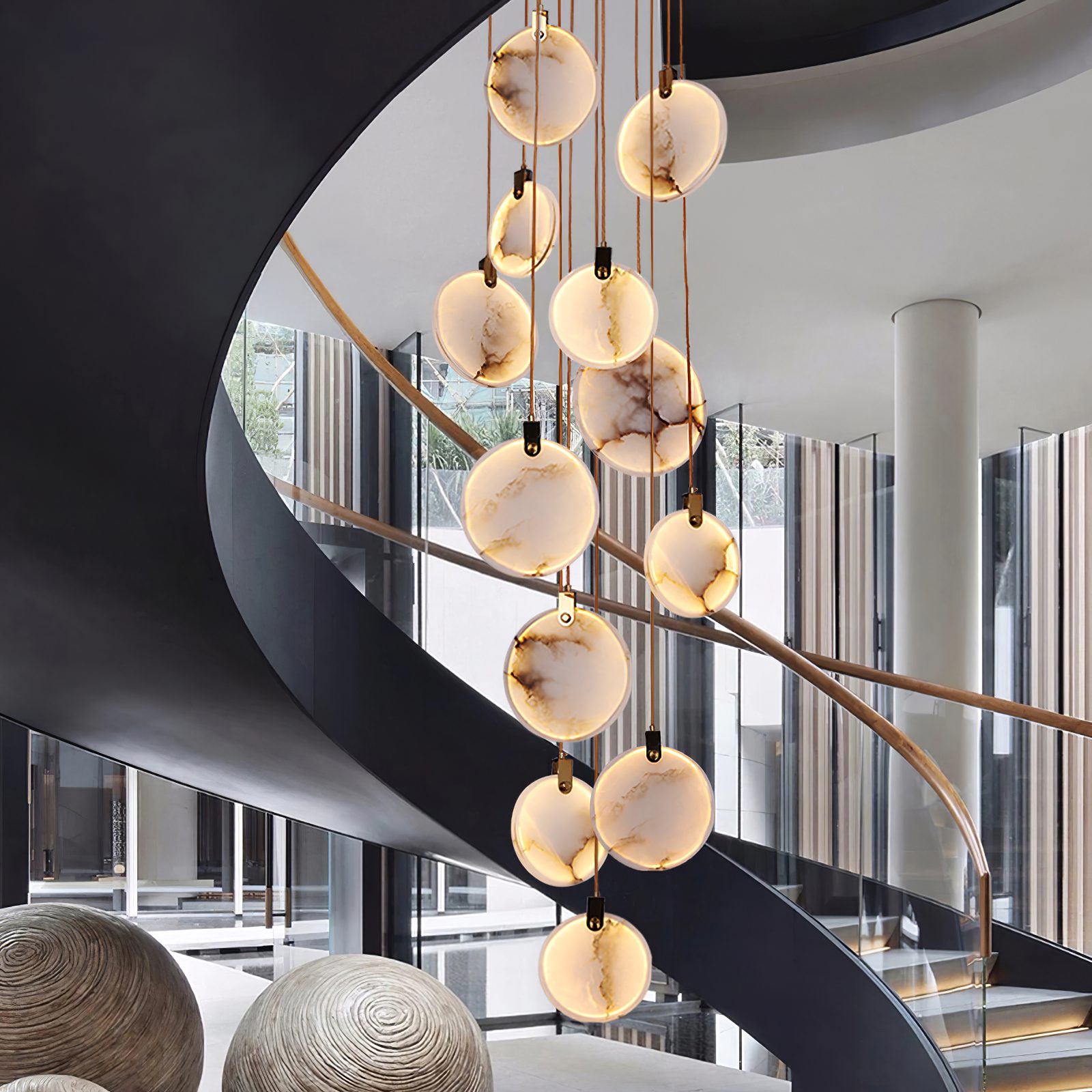 Lynore Alabaster Pendant Light