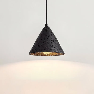 Aklan Dome Shade Travertine Pendant Light