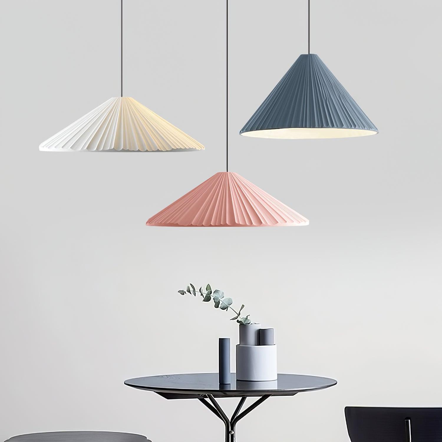 Cone Hat Resin Pendant Lamp