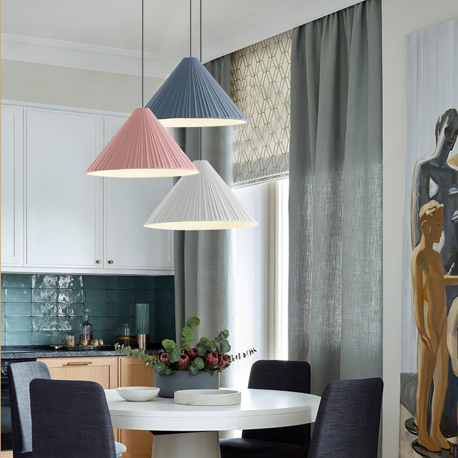 Cone Hat Resin Pendant Lamp