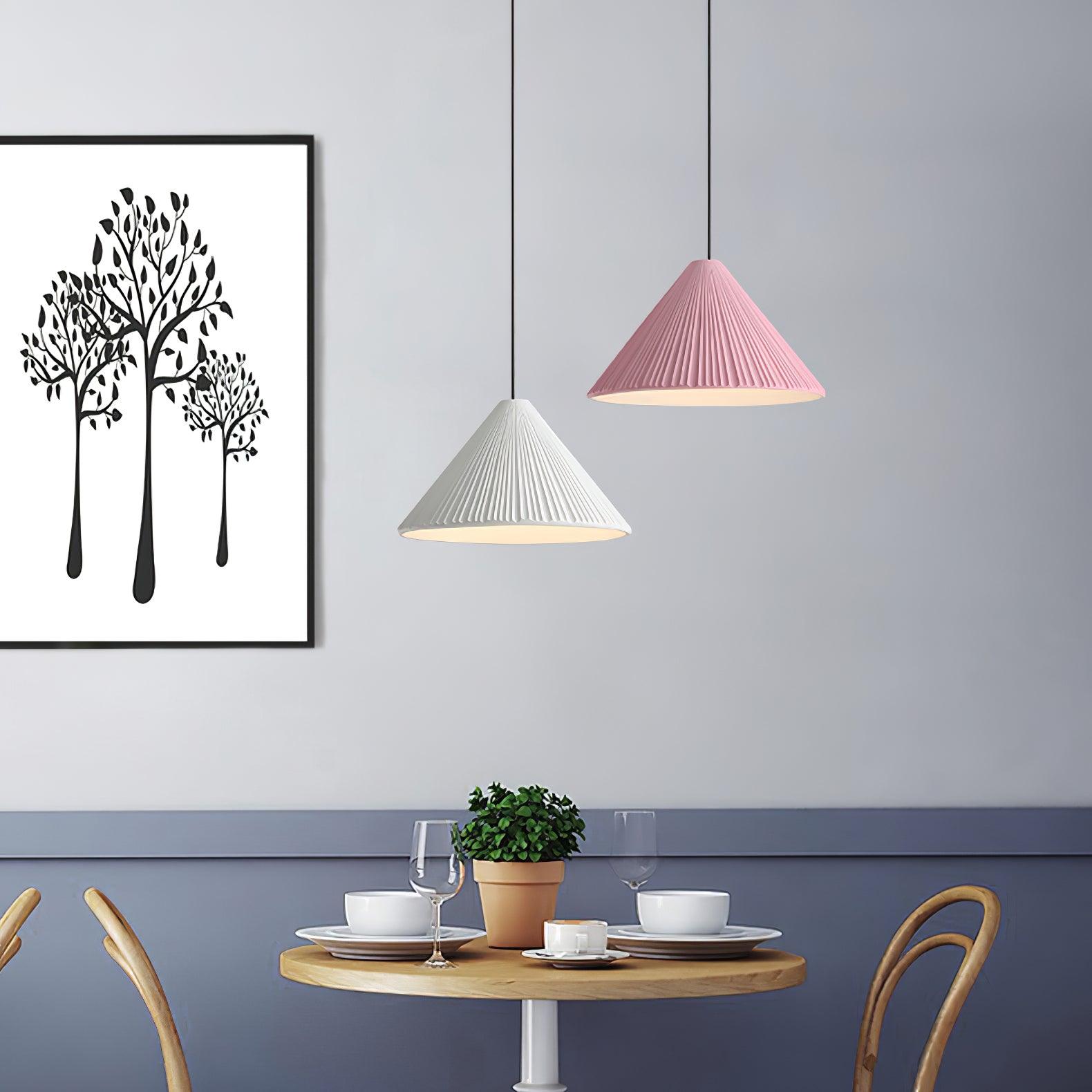 Cone Hat Resin Pendant Lamp