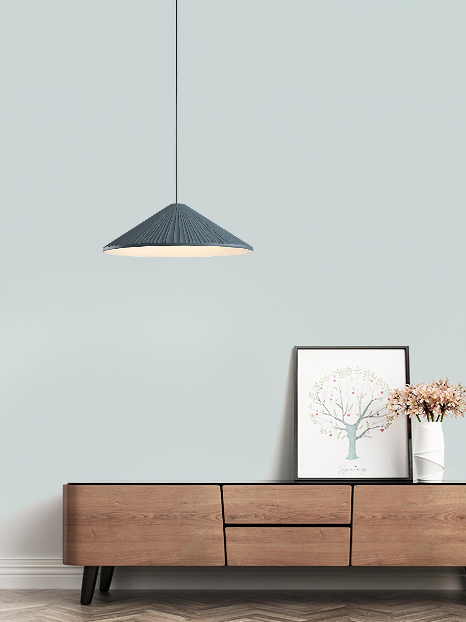 Cone Hat Resin Pendant Lamp