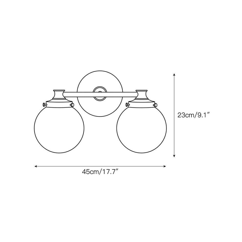 Fioraridge Glass Ball Indoor Wall Light