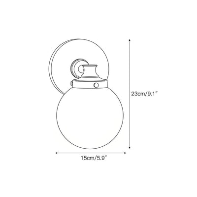 Fioraridge Glass Ball Indoor Wall Light