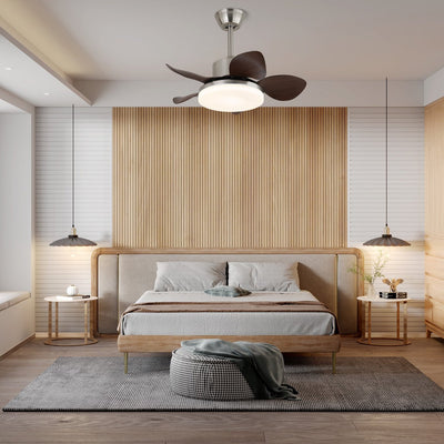 Rinelel Wood Ceiling Fan Light
