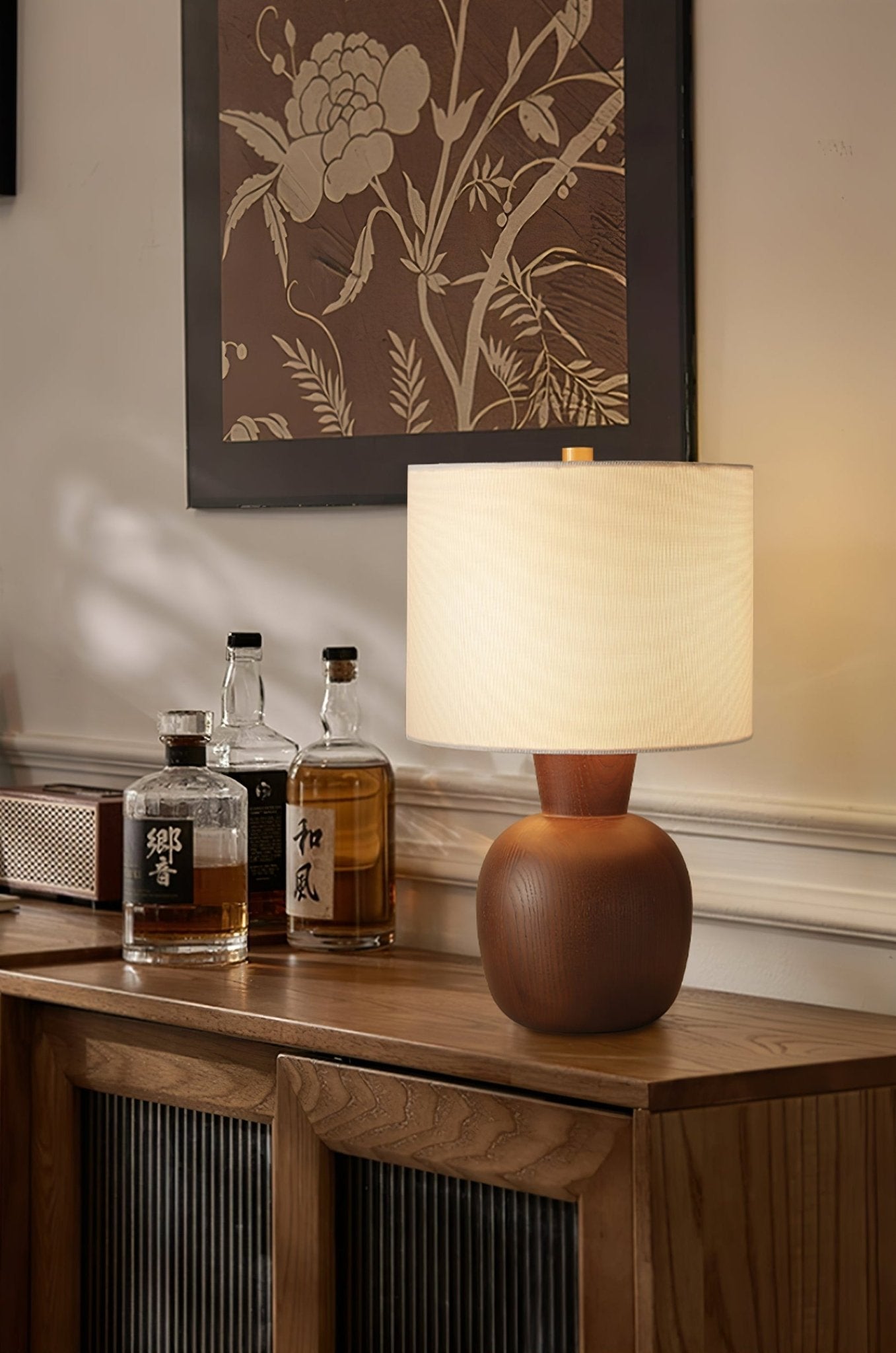 Joan Minimalist Wood Table Lamp