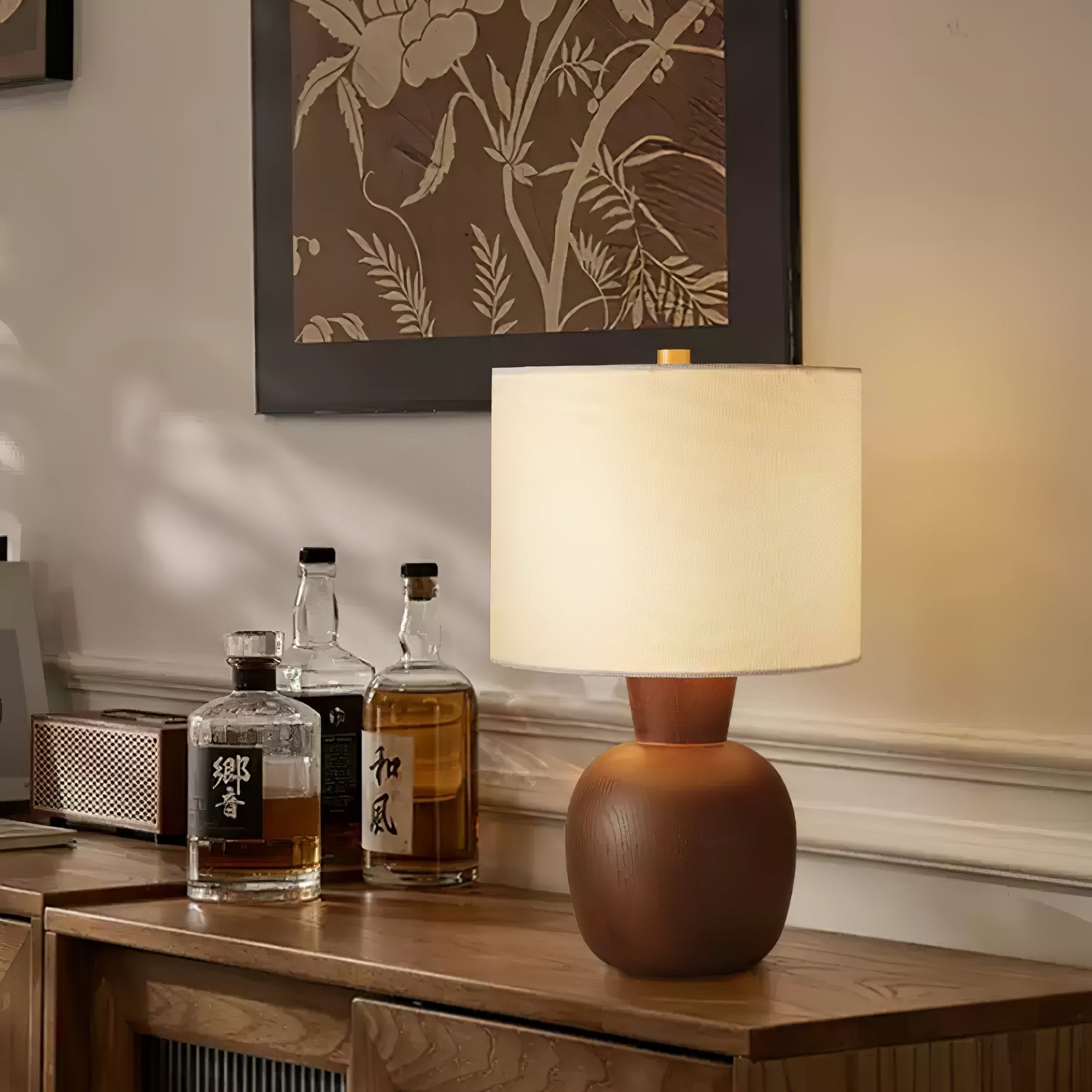 Joan Minimalist Wood Table Lamp