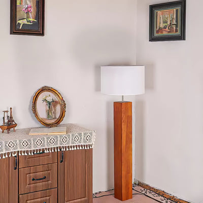 Timberline Fabric & Wood Floor Lamp
